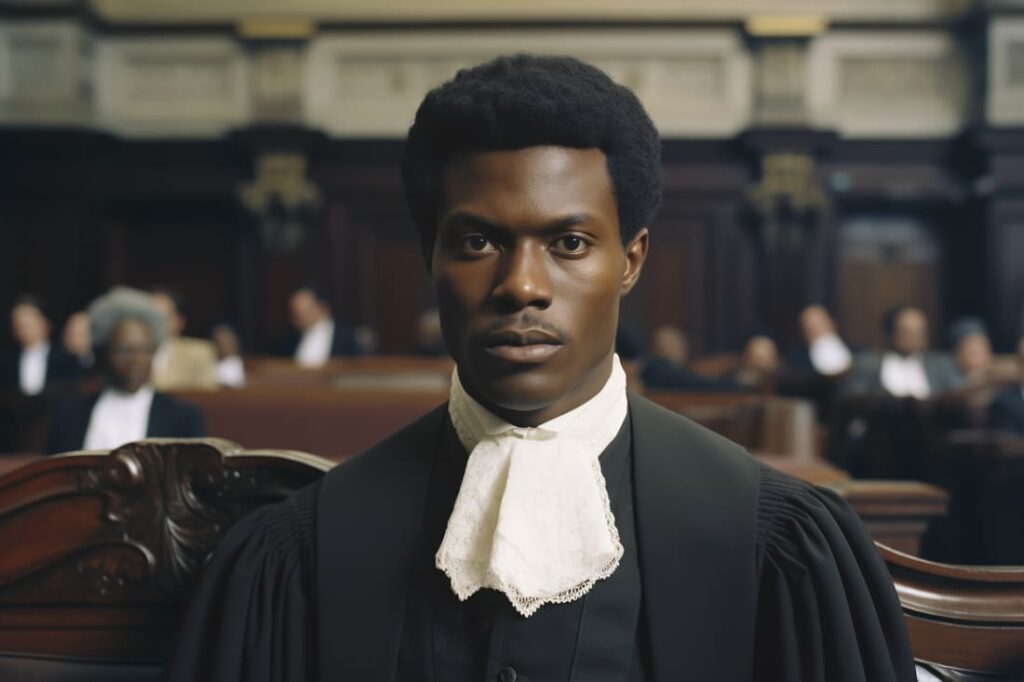 front view lawyer portrait